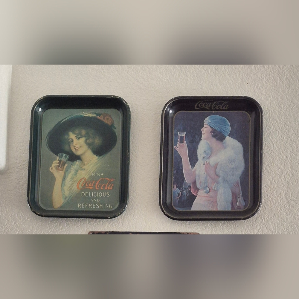 Coca-Cola Decorative Trays with Classic Art